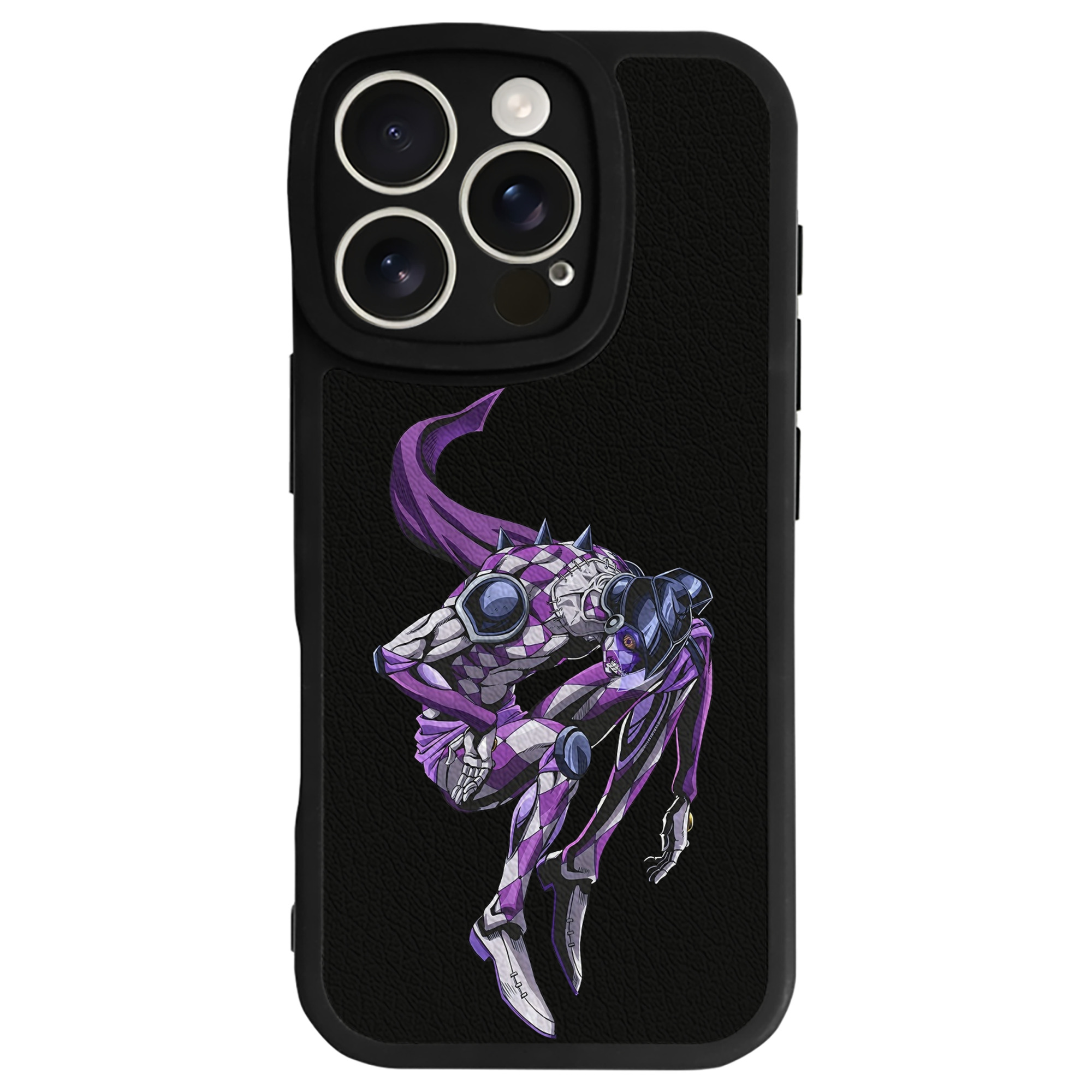 （画像用） ジョジョの奇妙な冒険 パンナコッタ?フー JoJo's Bizarre Adventure Pannacotta Fugo 【iPhone 16シリーズ対応】シリコンスマホケース（レザー調） 材質：シリコン